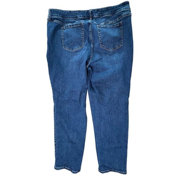 Torrid Boyfriend Straight Leg Vintage Stretch Mid-Rise Blue Jeans 22R Plus Size‎ - Picture 8 of 10